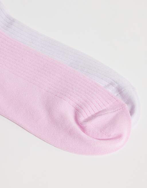 adidas Originals 2er-Pack Rüschen-Ankelsocken in Pink und Lila, 3 von 3