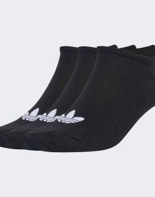 adidas Originals - 3 Paar Füßlinge in Schwarz
