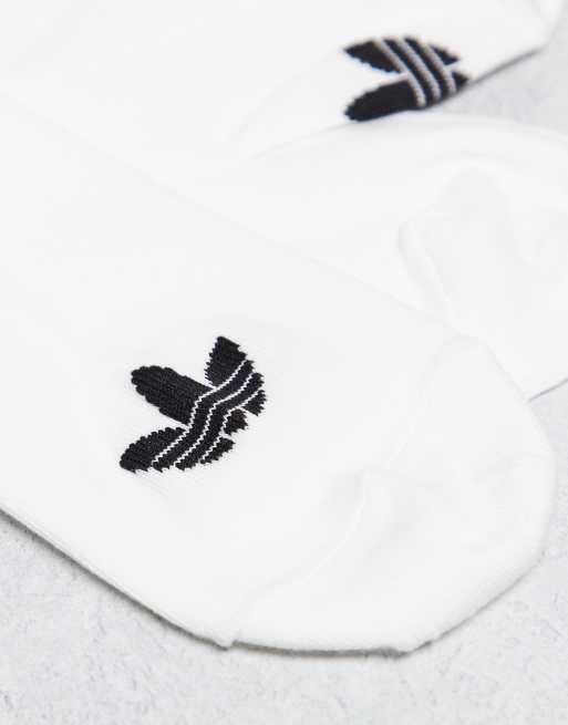 adidas Originals 3 pack liner socks in white, 3 of 3