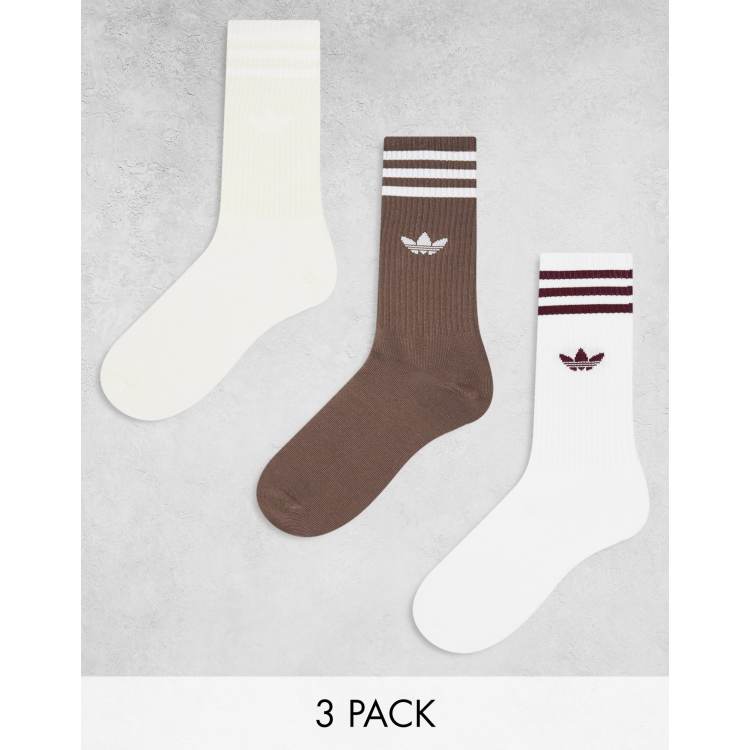adidas Originals pack long socks in neutrals ASOS