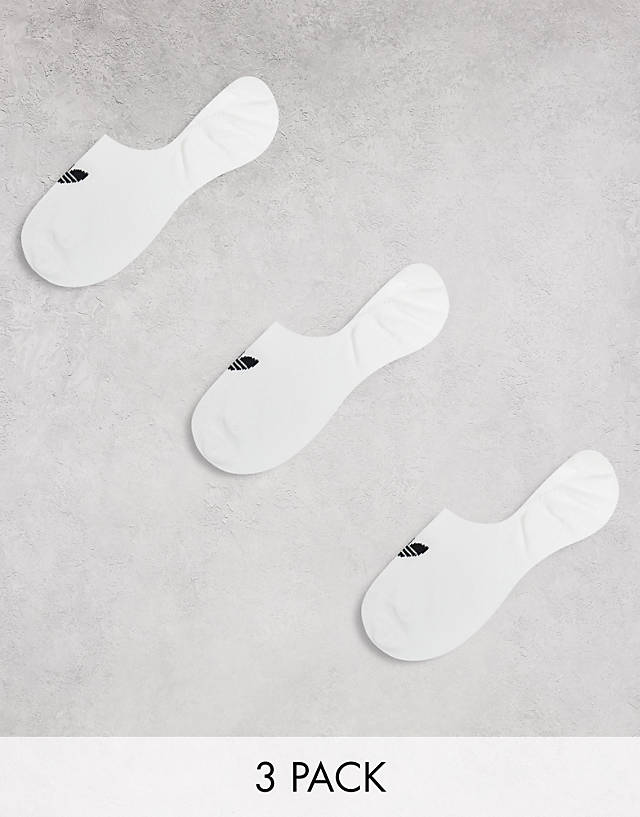 adidas Originals - 3 pack low cut socks 3 pack in white