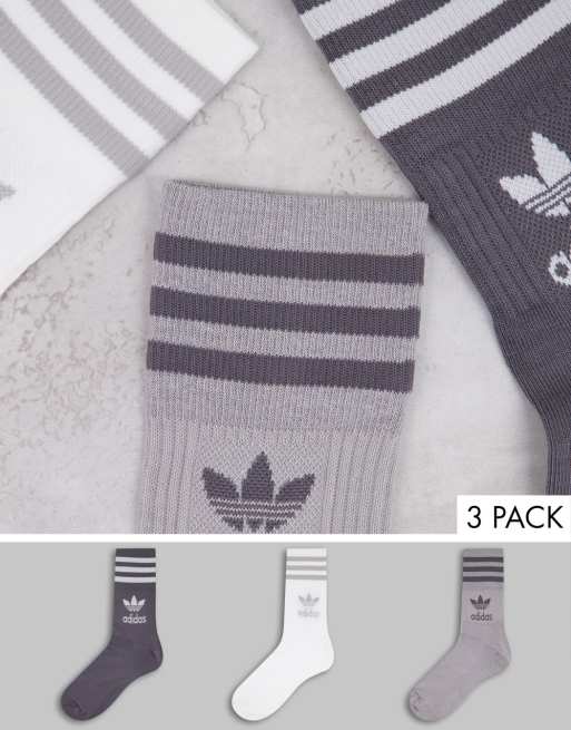 grey adidas socks