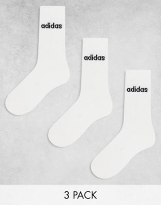 adidas Originals 3-pack mid socks in white
