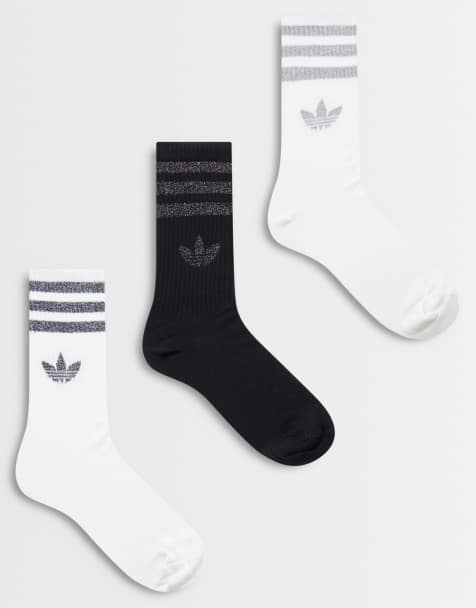 adidas Originals 3-pack skarpetek w kolorze czarnym, szarym i białym - view 1