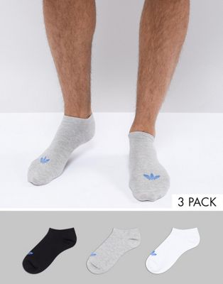 adidas Originals 3 Pack Sneaker Socks In Multi AB3889 | ASOS