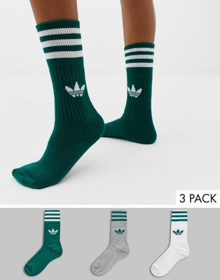 green adidas socks