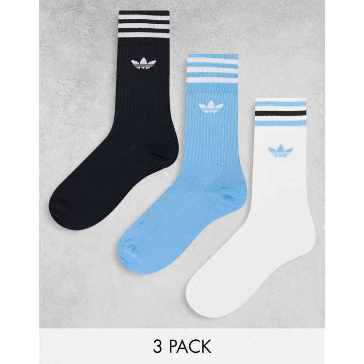 Adidas three shop stripe socks