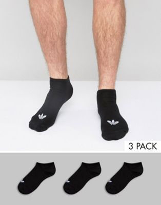 black adidas trainer socks