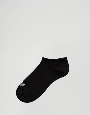 black adidas trainer socks