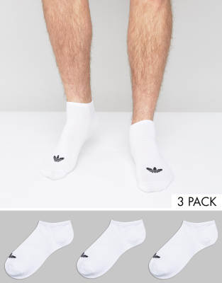 white adidas trainer socks