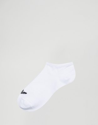 white adidas trainer socks