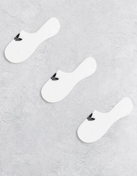 adidas Originals 3 pack trainer socks in white - view 1