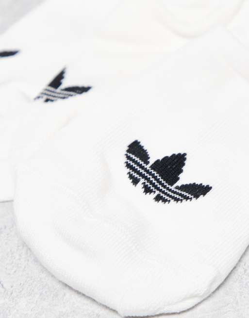 adidas Originals 3 pack trainer socks in white, 3 of 3