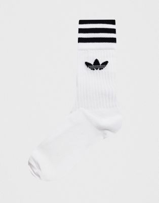 adidas long white socks
