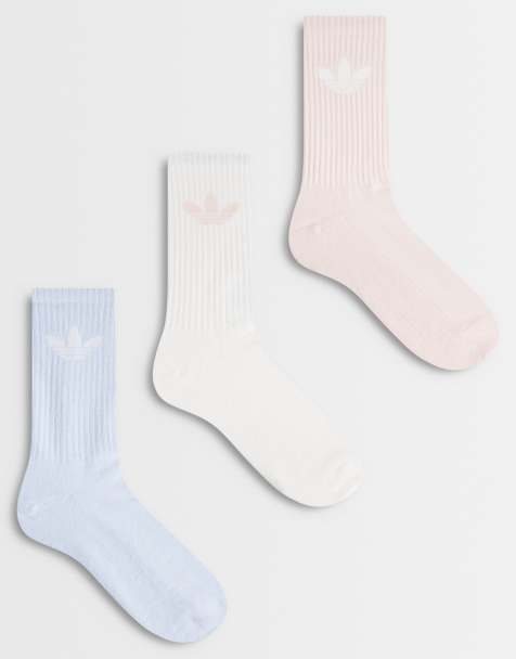 adidas Originals 3-pak trefoil-ankelsokker i pastelfarver - view 1