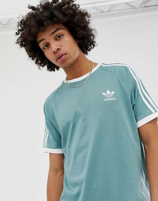 Adidas california 3 hot sale stripe t shirt