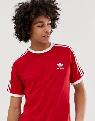 Stripe California T-Shirt Red DV1565 | ASOS