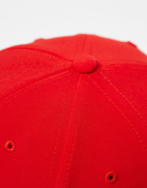 adidas Originals 3 stripe cap in red, 3 of 4