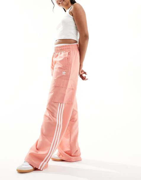 adidas Originals 3 stripe cargo pants in clay - view 1