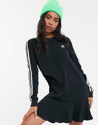 adidas 3 stripe knit dress