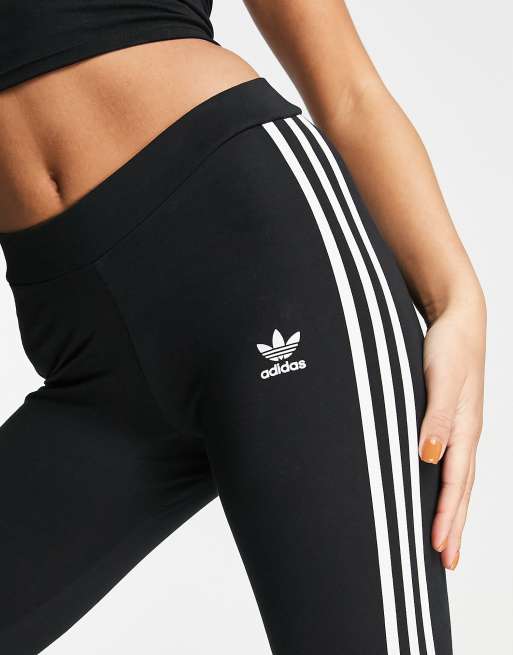 Adidas 3 stripe leggings hot sale sale