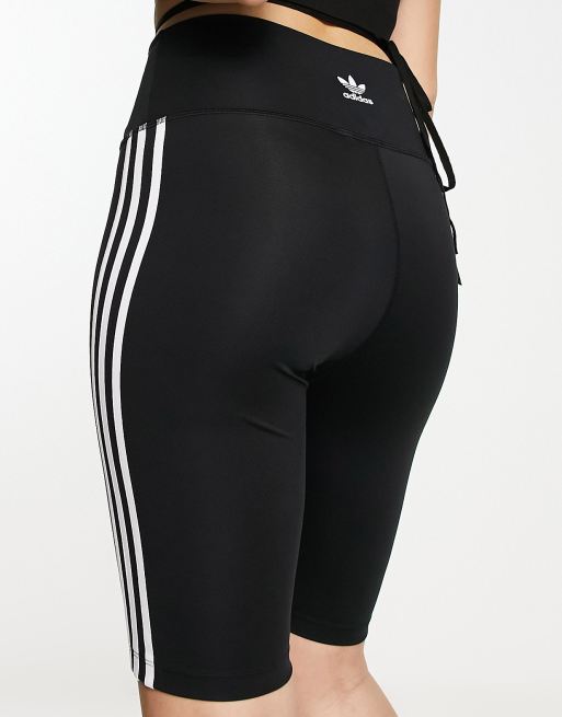 Adidas Women's 3 Stripe Leggings (Black/White, Size XL), Women's