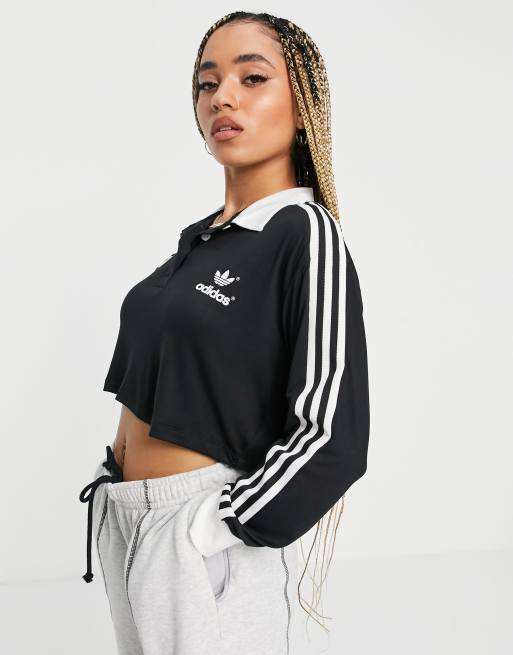 Adidas three stripe long sleeve best sale t shirt