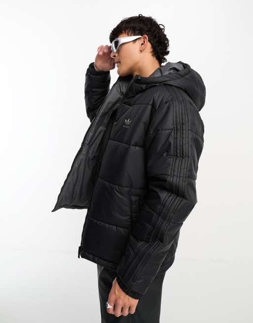 Reversible Puffer Jacket - Grey and Black