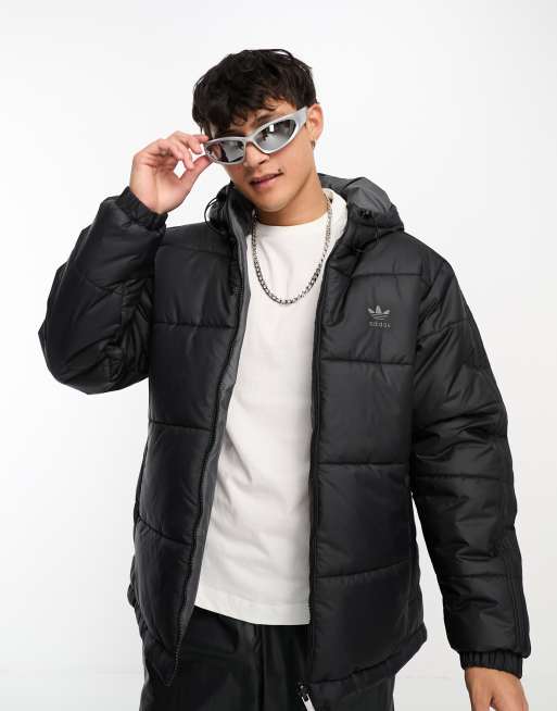 Fila black outlet reversible puffer jacket