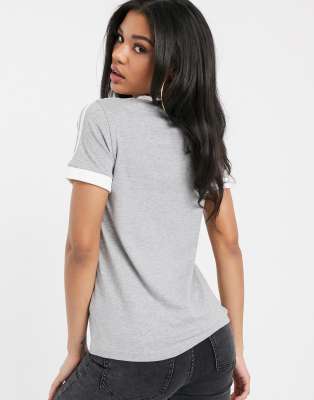 adidas 3 stripe shirt womens
