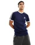 [adidas Originals] adidas Originals 3 stripe ringer t-shirt in navy L Night indigo