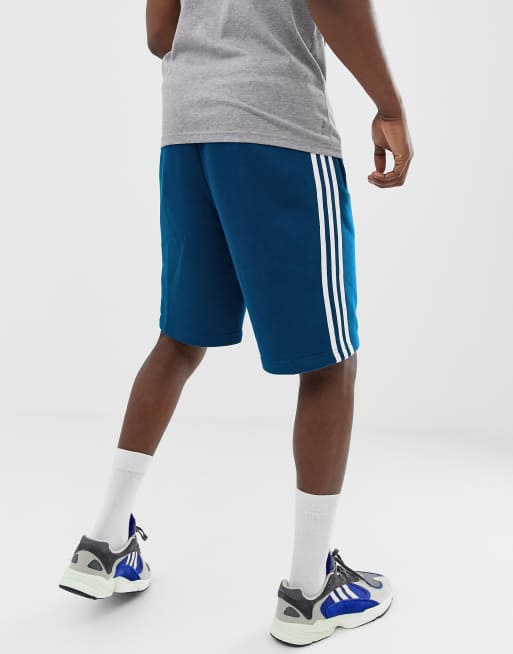 Adidas originals 3 2025 stripe shorts blue