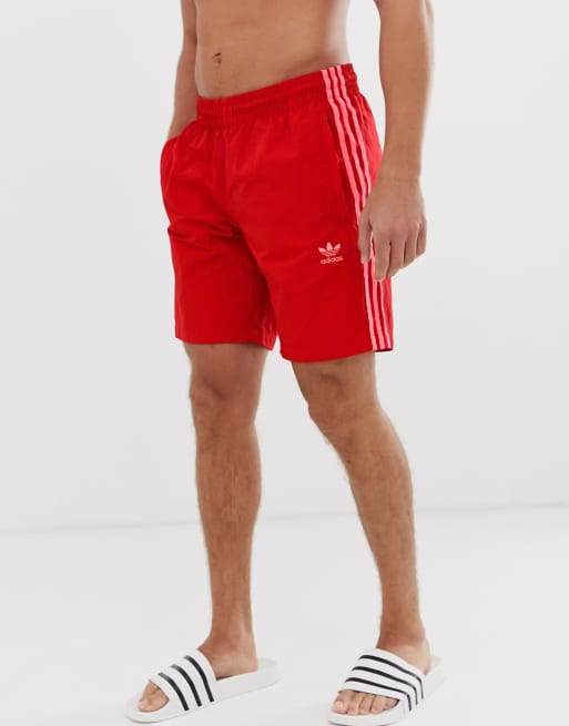 Red adidas hot sale original shorts