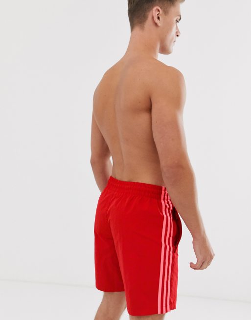 mens adidas red shorts