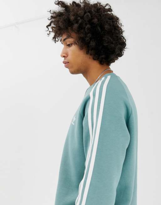 Adidas originals mint 2025 three stripe sweatshirt