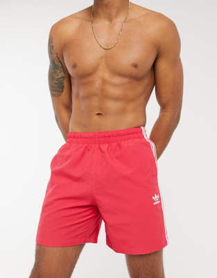 pink adidas swim shorts