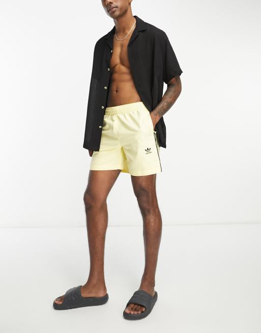 3 stripe best sale swim shorts