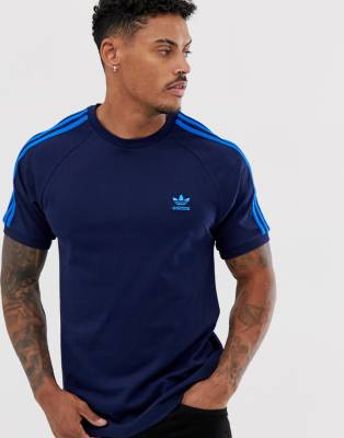 T shirt adidas homme bleu hot sale