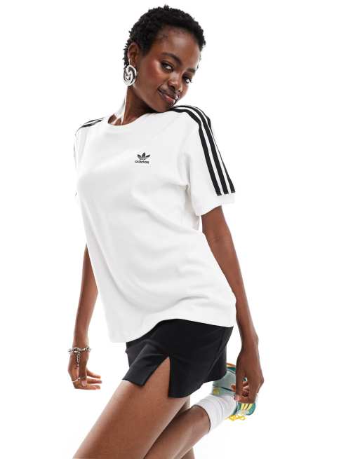 Adidas originals white t shirt women's on sale