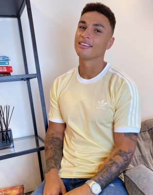 adidas originals yellow t shirt