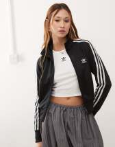 Nike Sportswear Collection crop track jacket in black