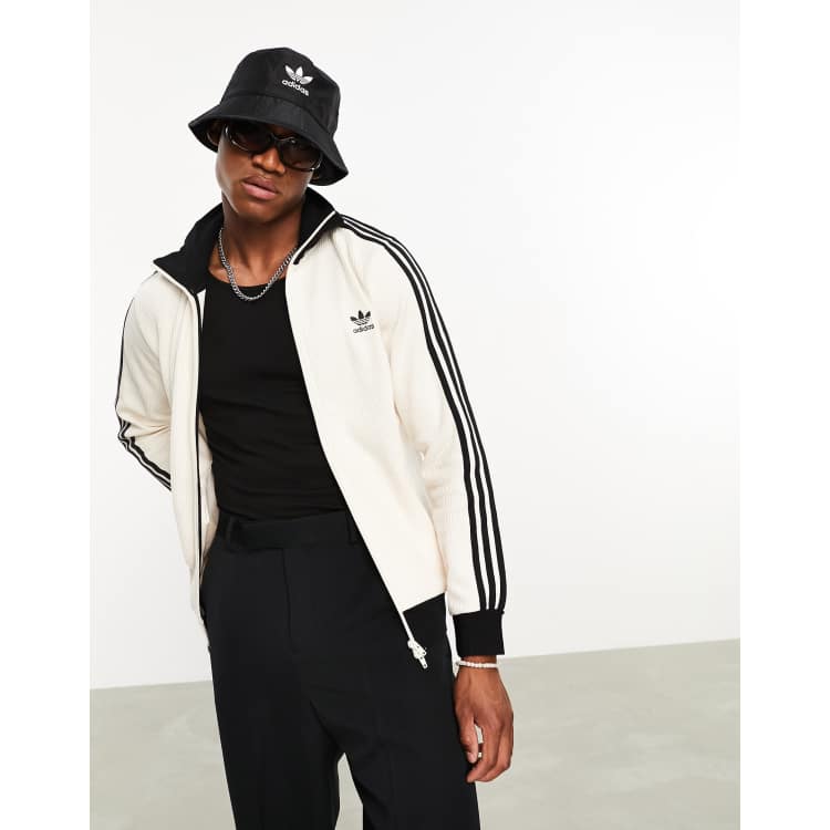 White adidas shop track jacket