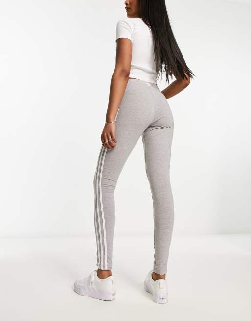 Adidas originals 3 shop stripe leggings grey