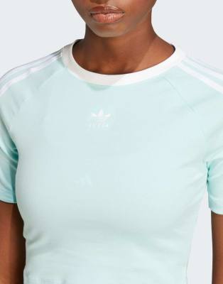 ★ adidas★ 3S Loose Crop Tee Semi Flash Aqua JC8152 adidas 3s Loose Crop Top 'Black' JC8149