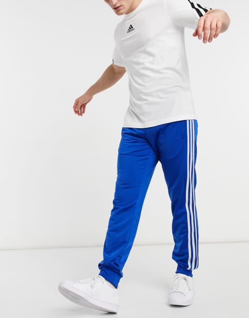 Blue and white adidas joggers new arrivals