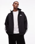 [adidas Originals] adidas Originals 3-Stripes rain jacket in black M black