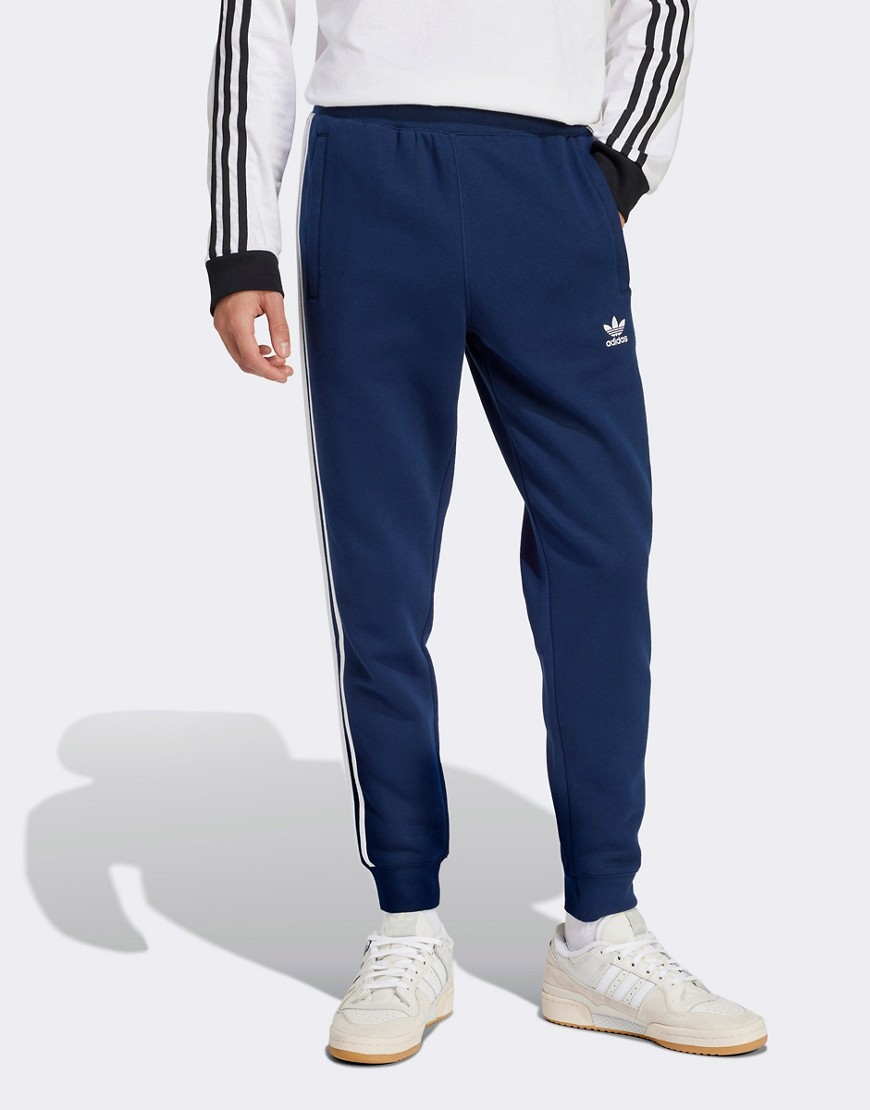 Adidas Originals 3 Stripes Track Pants In Navy