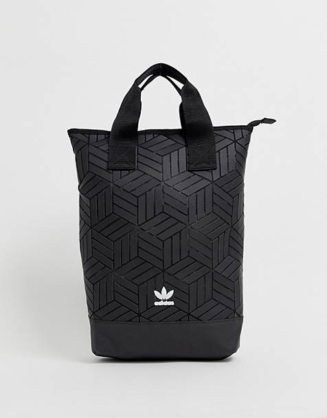 adidas Originals 3D geometric backpack in black