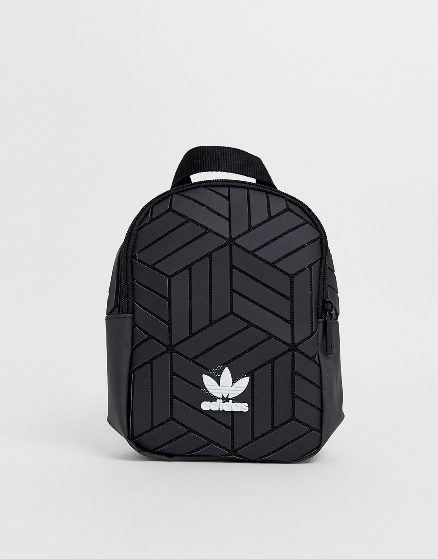 Adidas Originals 3D geometric mini backpack-Black