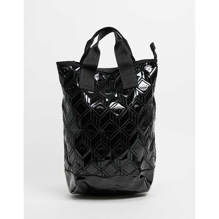 adidas originals 3D PU backpack in black